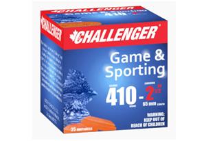 Challenger Shotshells 410 GA Game & Sporting 2-1/2" #4