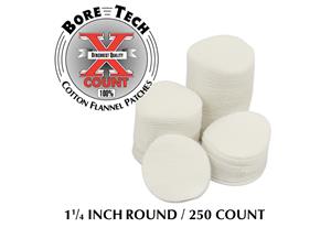 BORE TECH PATCH 1 1/4" ROUND - 250/BAG
